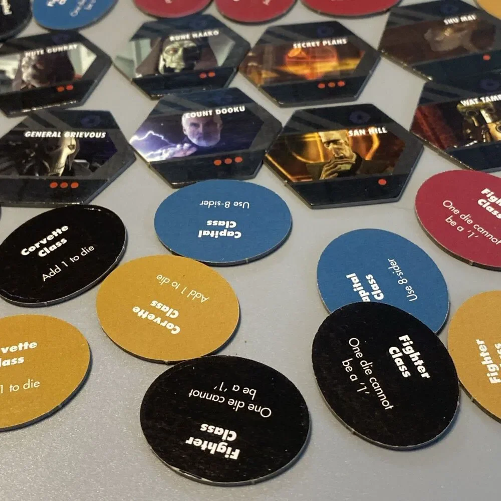 2005 Star Wars Risk Clone War Board Game Replacement Dice and Tokens